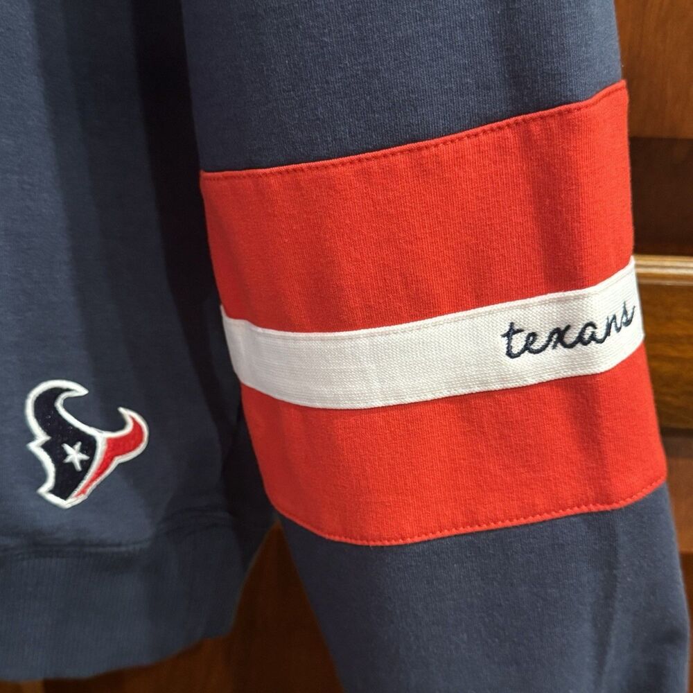 Women's WEAR By Erin Andrews Navy Houston Texans Half-Zip Jacket XXL - Picture 6 of 10